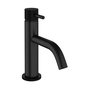Crosswater MPRO Monobloc Basin Mixer with Knurled Detailing   Matt Black