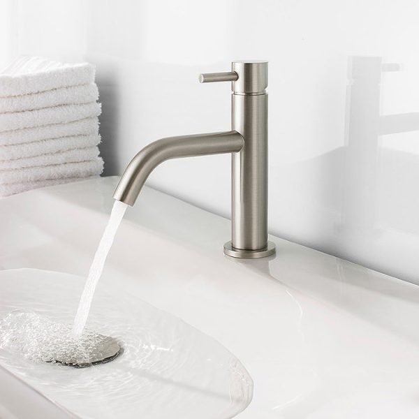 Crosswater MPRO Monobloc Basin Mixer   Brushed Stainless Steel - Image 2