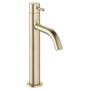 Crosswater MPRO Tall Monobloc Basin Mixer   Brushed Brass