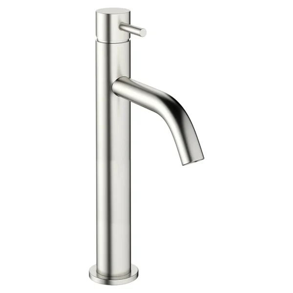 Crosswater MPRO Tall Monobloc Basin Mixer   Brushed Stainless Steel Effect