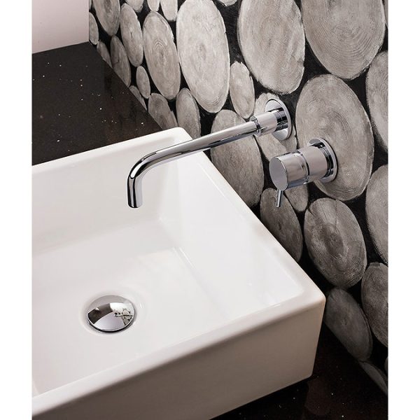 Crosswater MPRO Wall Mounted 2 Hole Set Basin Mixer   Chrome - Image 2
