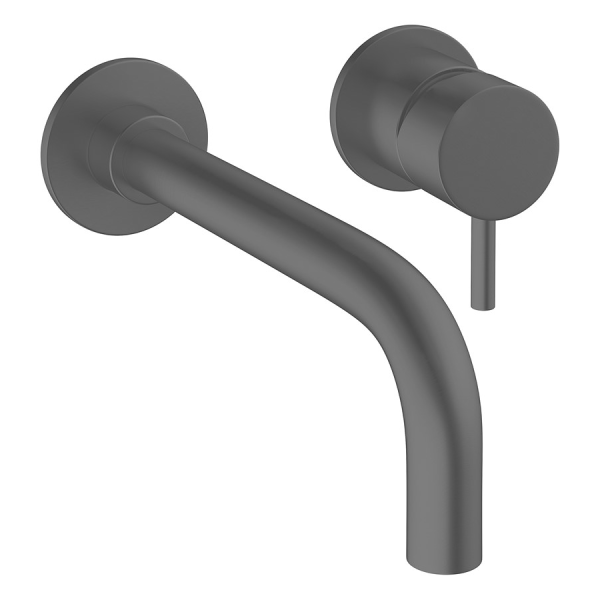 Crosswater MPRO Wall Mounted 2 Hole Set Basin Mixer   Slate