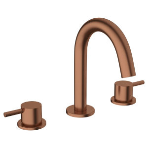 Crosswater MPRO Deck Mounted 3 Hole Set Basin Mixer   Brushed Bronze