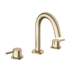 Crosswater MPRO Deck Mounted 3 Hole Set Basin Mixer   Brushed Brass