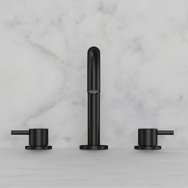 Crosswater MPRO Deck Mounted 3 Hole Set Basin Mixer   Matt Black - Image 2