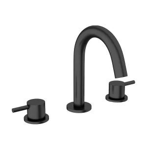 Crosswater MPRO Deck Mounted 3 Hole Set Basin Mixer   Matt Black