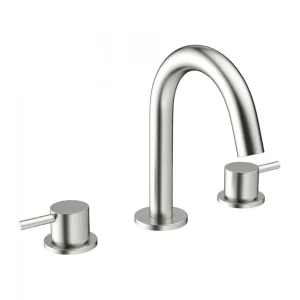 Crosswater MPRO Deck Mounted 3 Hole Set Basin Mixer   Brushed Stainless Steel