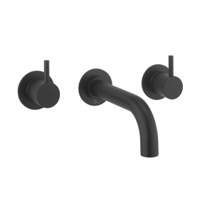 Crosswater MPRO Wall Mounted 3 Hole Bath Filler   Matt Black