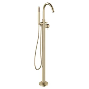 Crosswater MPRO Floor Mounted Freestanding Bath Shower Mixer   Brushed Brass
