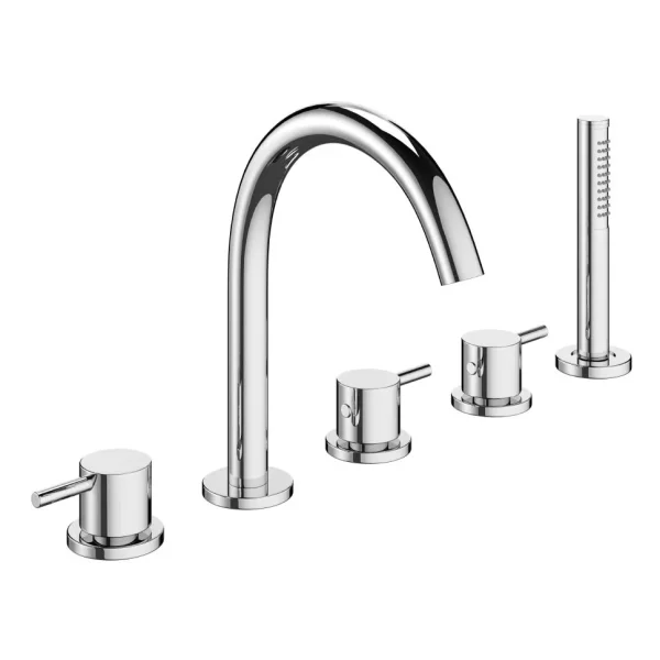 Crosswater MPRO 5 Tap Hole Bath Shower Mixer with Kit   Chrome