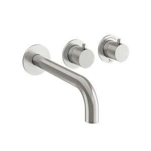 Crosswater MPRO Module Stainless Steel 3 Outlet 2 Handle Concealed Shower Valve
