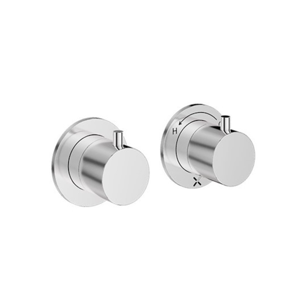 Crosswater MPRO Module Chrome 2 Outlet 2 Handle Concealed Shower Valve