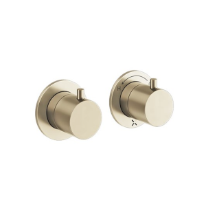 Crosswater MPRO Module Brushed Brass 2 Outlet 2 Handle Concealed Shower Valve