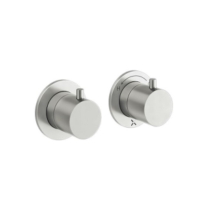 Crosswater MPRO Module Stainless Steel 2 Outlet 2 Handle Concealed Shower Valve