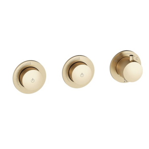 Crosswater Module MPRO Push 2 Outlet Concealed Shower Valve   Brushed Brass