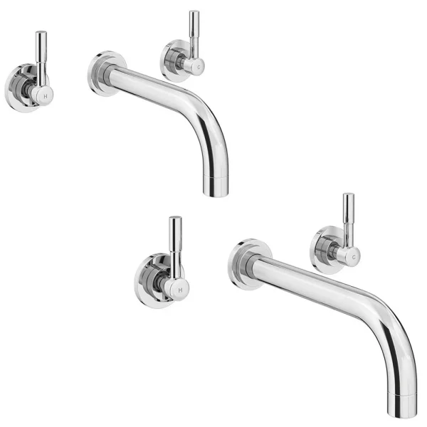 Primo Wall Mounted Tap Package (Bath + Basin Tap)