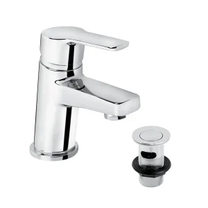 Bristan   Pisa Basin Mixer With Clicker Waste   Chrome