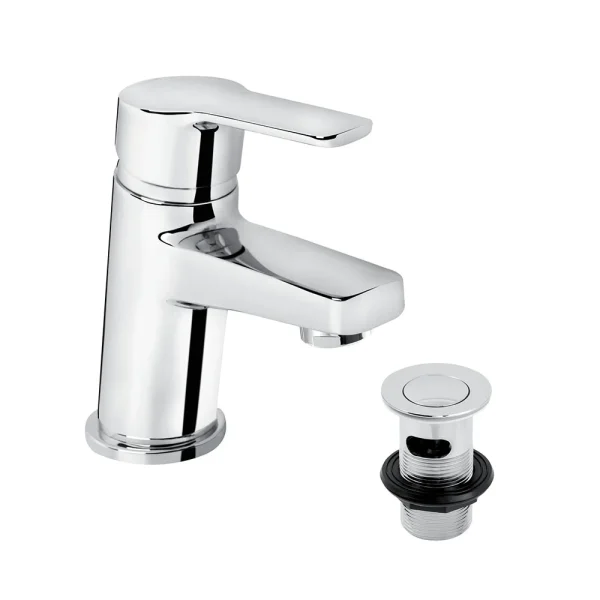 Bristan   Pisa Basin Mixer With Clicker Waste   Chrome