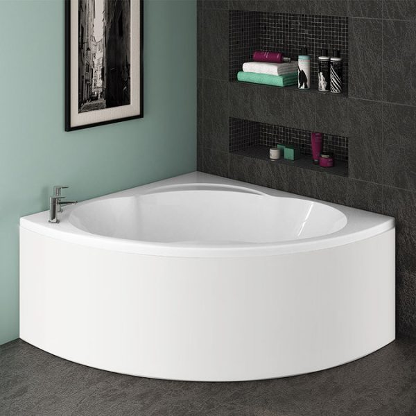 Trojan Laguna Corner Bath 1200 x 1200mm + Panel - Image 2