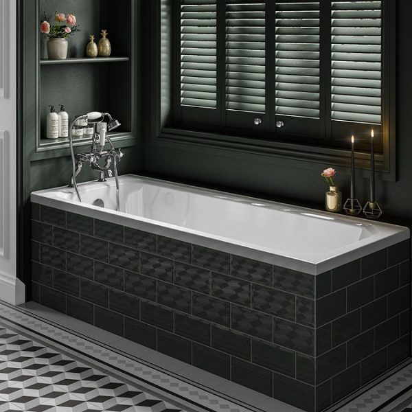 Art Deco 1700 x 700 Single Ended Bath - Image 2