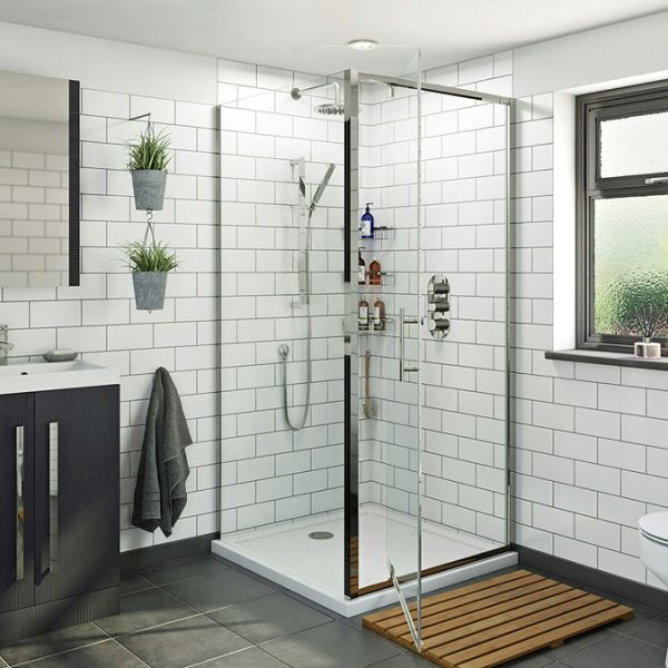 Orchard Pivot 800 x 800mm Square Shower Enclosure - Image 3