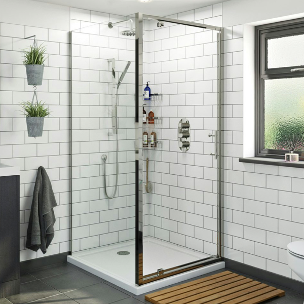 Orchard Pivot 800 x 800mm Square Shower Enclosure