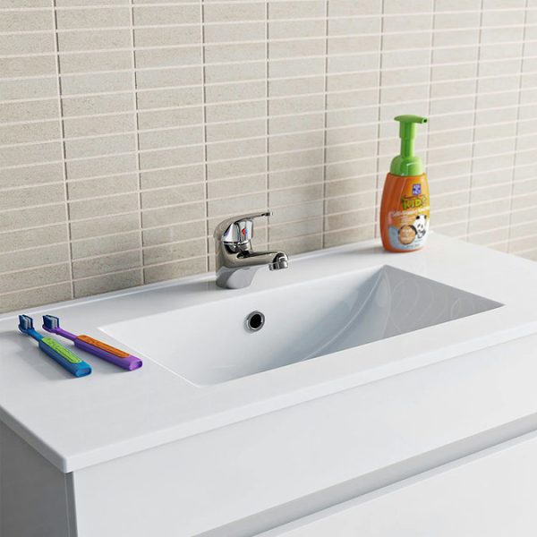 Clarity Single Lever Basin Mixer Tap   Chrome - Image 5