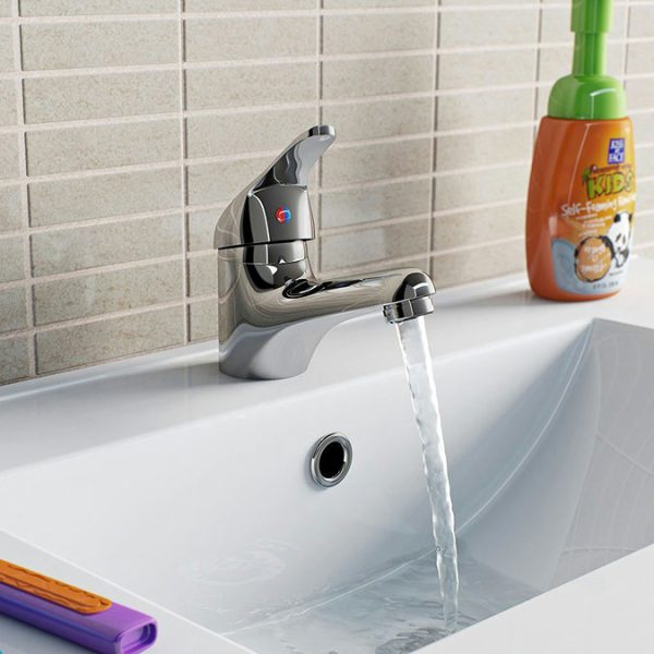Clarity Single Lever Basin Mixer Tap   Chrome - Image 2