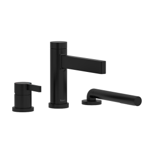 Riobel Paradox Deck Mounted Bath Shower Mixer   Black