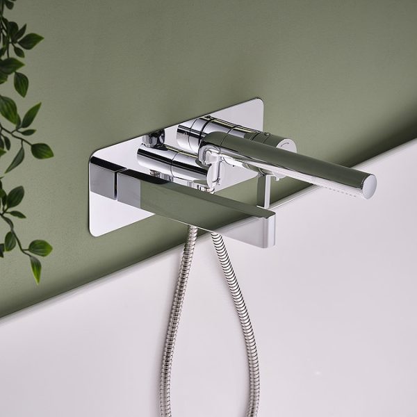 Riobel Paradox Wall Mounted Bath Shower Mixer   Chrome - Image 2