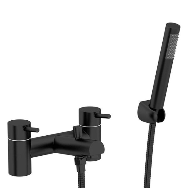 Orchard Eden Matt Black Bath Shower Mixer Tap - Image 4