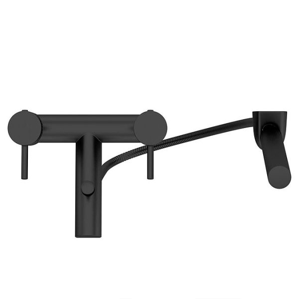 Orchard Eden Matt Black Bath Shower Mixer Tap - Image 2