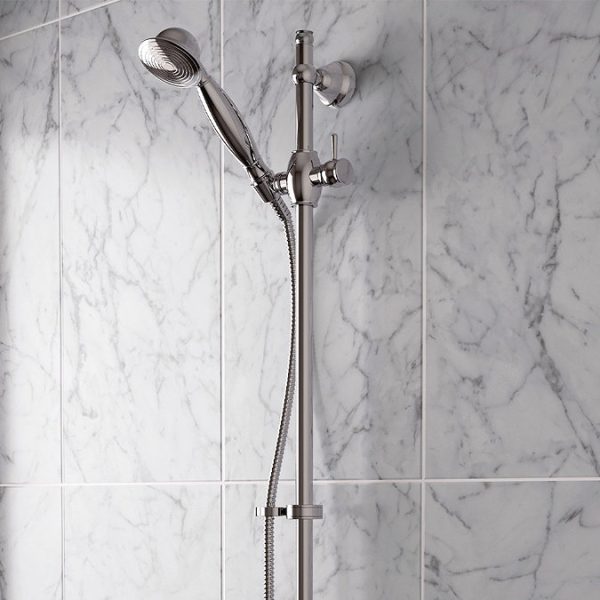 Bristan   Regency Thermostatic Surface Mounted Shower Valve with Adjustable Riser - Image 2