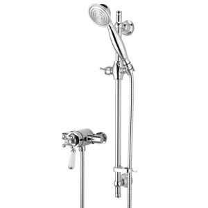 Bristan   Regency Thermostatic Surface Mounted Shower Valve with Adjustable Riser