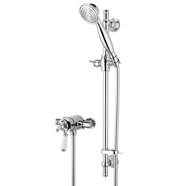 Bristan   Regency Thermostatic Surface Mounted Shower Valve with Adjustable Riser
