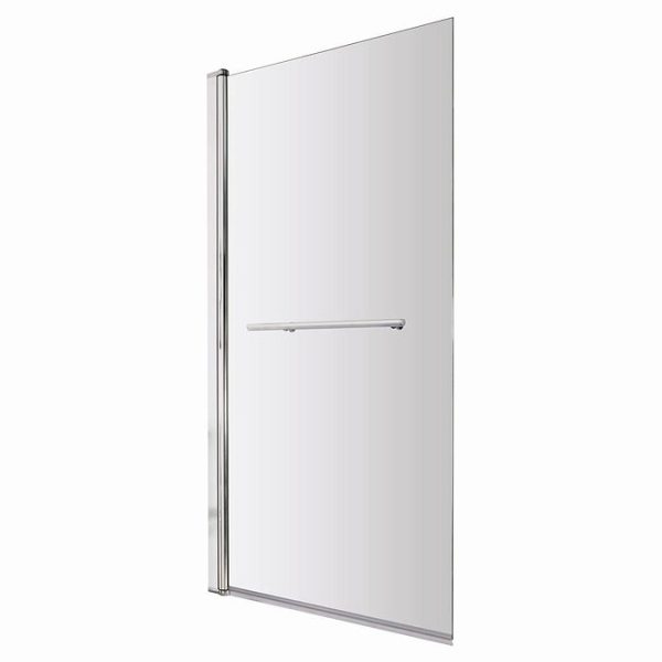 Taranto 1700 x 800mm Keyhole Shower Bath with Screen - Image 3
