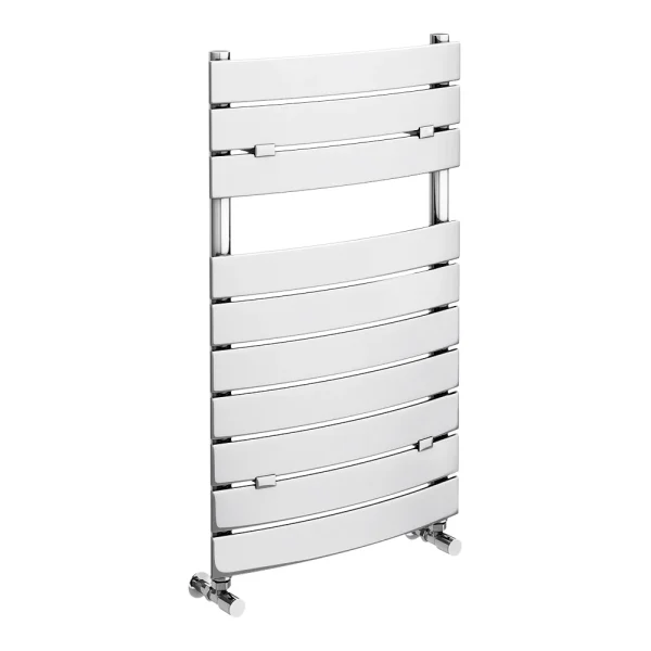 Milan Curved Heated Towel Rail 840mm x 493mm Chrome
