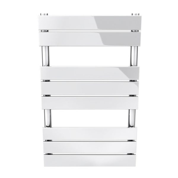 Milan 500 x 840mm Heated Towel Rail (incl. Valves + Electric Heating Kit) - Image 5