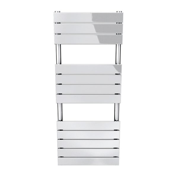 Milan 500mm x 1213mm Heated Towel Rail (incl. Valves + Electric Heating Kit) - Image 2