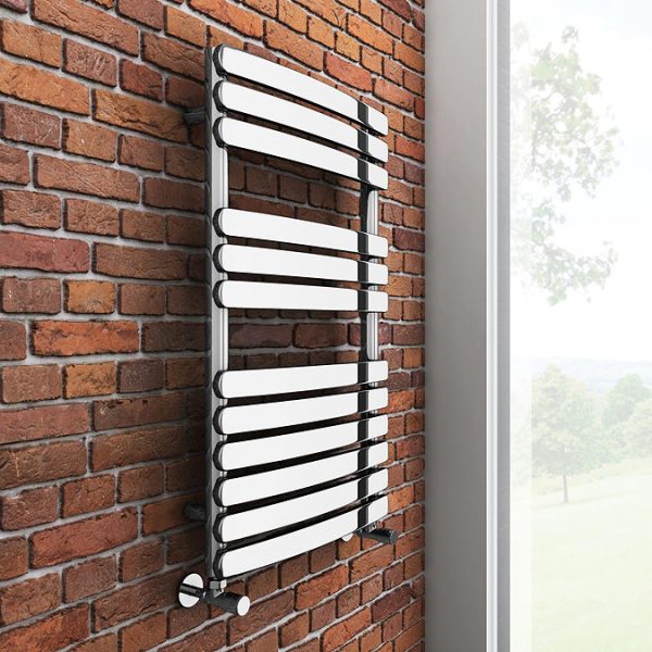 Murano Curved H800mm x W490mm Heated Towel Rail   Chrome - Image 2