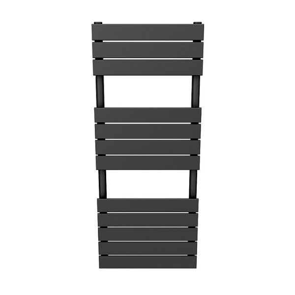 Milan Heated Towel Rail H1213mm x W500mm Anthracite - Image 2