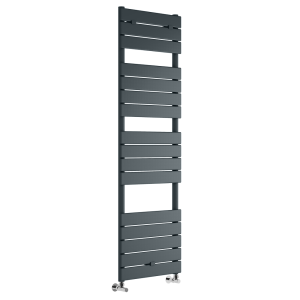 Milan Anthracite 1512 x 500mm Flat Panel Heated Towel Rail   18 Sections