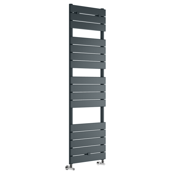 Milan Anthracite 1512 x 500mm Flat Panel Heated Towel Rail   18 Sections