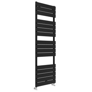 Milan Matt Black 1512 x 500mm Heated Towel Rail