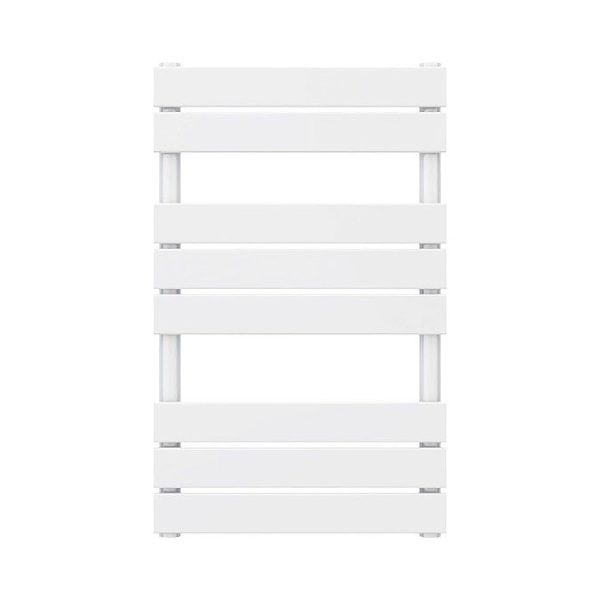 Milan White 840 x 500mm Heated Towel Rail - Image 3