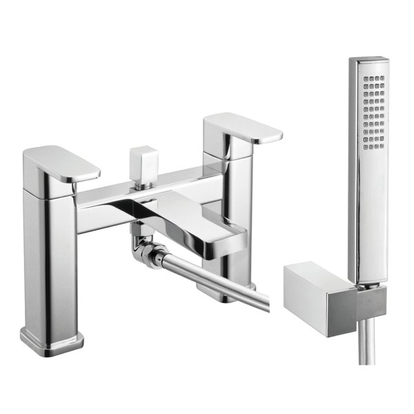 RAK Resort Bath Shower Mixer With Shower Kit Chrome