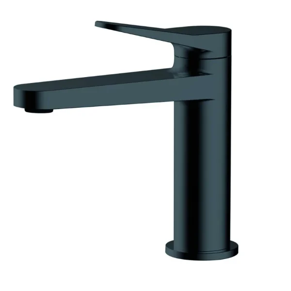RAK Petit Round Standard Basin Mixer Matt Black