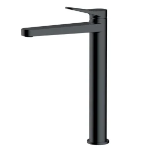 RAK   Petit Round Tall Basin Mixer Tap Matt Black