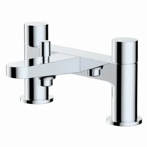 RAK   Petit Round Deck Bath Shower Mixer Chrome