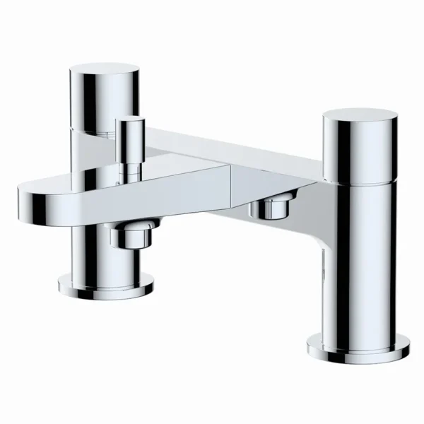 RAK   Petit Round Deck Bath Shower Mixer Chrome
